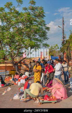 Straßenhandel, Haridwar, Uttarakhand, Indien Stockfoto