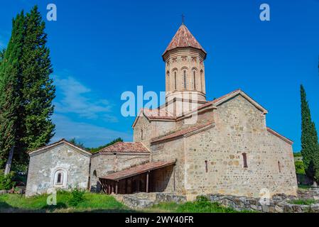 Sommertag im Kloster Ikalto in Georgien Stockfoto