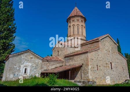 Sommertag im Kloster Ikalto in Georgien Stockfoto