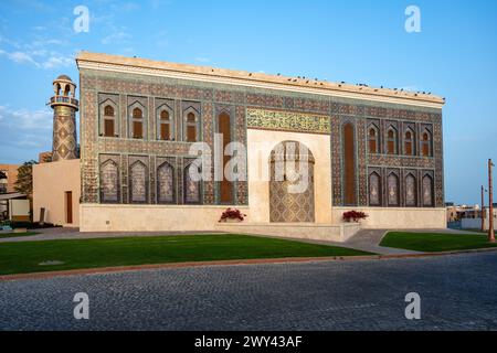 Katara Cultural Village und Katara Mosque Masjid Stockfoto