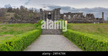 Martand Sun Temple, 8. Jahrhundert, Anantnag, Kaschmir, Indien Stockfoto
