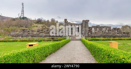 Martand Sun Temple, 8. Jahrhundert, Anantnag, Kaschmir, Indien Stockfoto