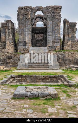 Martand Sun Temple, 8. Jahrhundert, Anantnag, Kaschmir, Indien Stockfoto