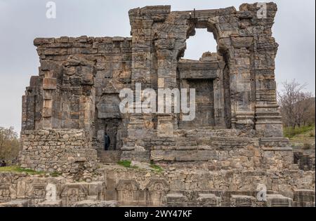 Martand Sun Temple, 8. Jahrhundert, Anantnag, Kaschmir, Indien Stockfoto