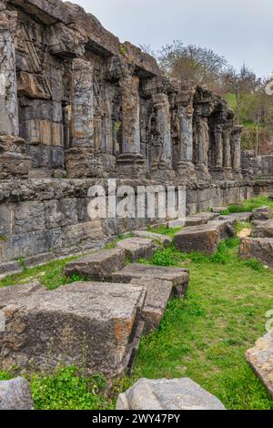 Martand Sun Temple, 8. Jahrhundert, Anantnag, Kaschmir, Indien Stockfoto