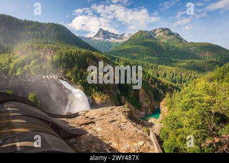 Der Ross Dam im North Cascades National Park im US-Bundesstaat Washington Stockfoto