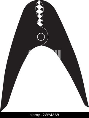 Auto Batterie Stromversorgung Überbrückungskabel Symbol Vektor Illustration einfaches Design Stock Vektor