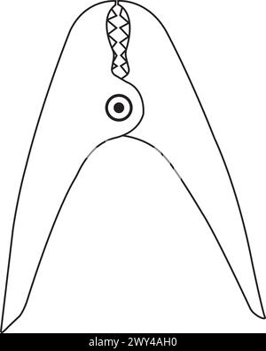 Auto Batterie Stromversorgung Überbrückungskabel Symbol Vektor Illustration einfaches Design Stock Vektor