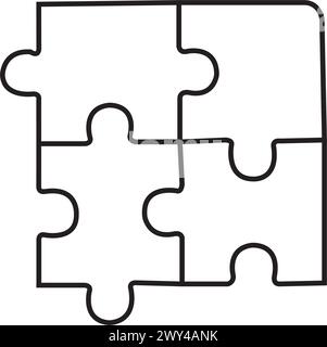 Puzzle Symbol Vektor Illustration Symbol Design Stock Vektor