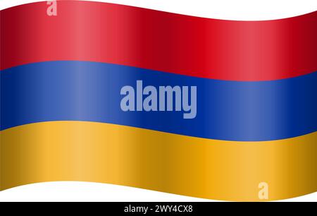 Armenien-Flagge Stock Vektor