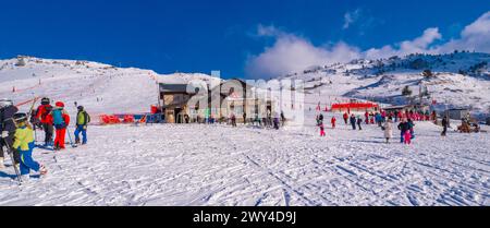 Skigebiet Candanchu, Pirineos Mountains, Huesca, Spanien, Europa Stockfoto