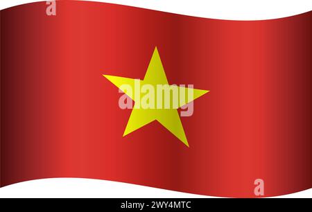 Vietnam Flagge Stock Vektor