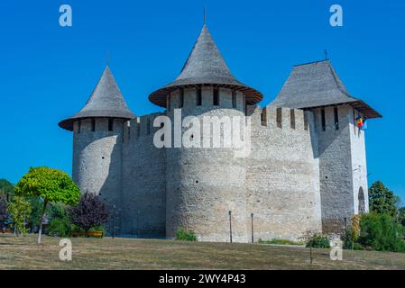 Die Festung Soroca wurde an einem sonnigen Sommertag in Moldau besichtigt Stockfoto