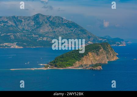 Die Insel Sveti Nikola in Montenegro Stockfoto