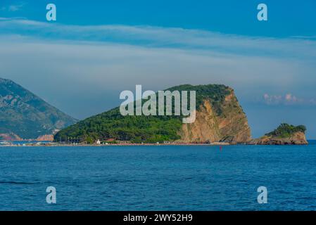 Die Insel Sveti Nikola in Montenegro Stockfoto