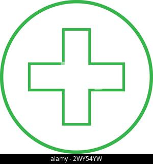 Medizinische Logo-Design-Vorlage Illustration und Hintergrund Stock Vektor