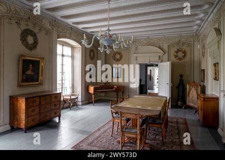 Krefeld, Museum Burg Linn, Jagdschloss, Marianne Rhodius Zimmer Stockfoto