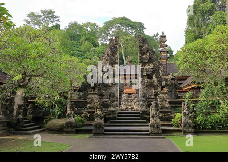 Pura Gunung Lebah Tempel am Campuhan Ridge Walk, Ubud, Bali in Indonesien Stockfoto