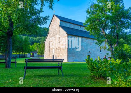 Blick auf das Kloster piva in Montenegro Stockfoto