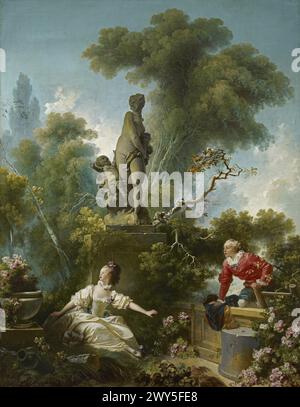 The Secret Meeting, 1771, (ehemalige Sammlung von Madame du Barry), Jean-Honoré Fragonard Stockfoto