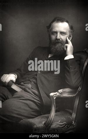 William Thomas Stead (1849–1912) englischer Autor und Journalist – Unbekannter Fotograf Stockfoto