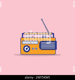 Illustration des Radios Vektor Stock Vektor