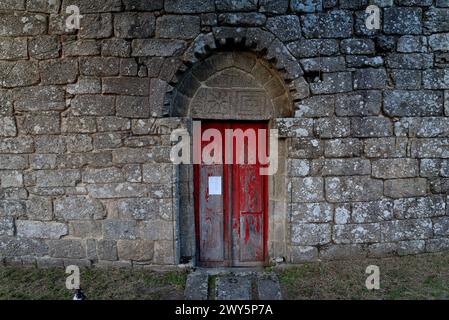 Kirche San FIZ von Cangas, Panton, Lugo, Spanien Stockfoto