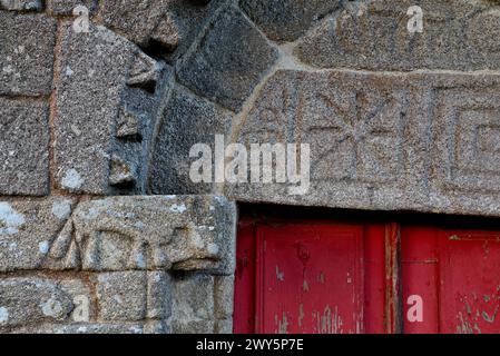 Kirche San FIZ von Cangas, Panton, Lugo, Spanien Stockfoto