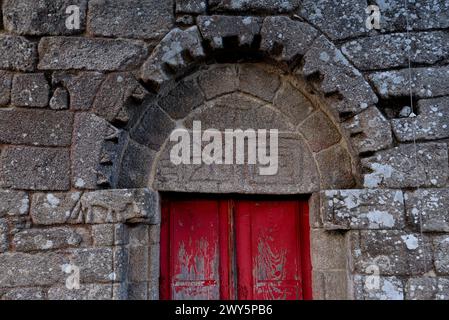 Kirche San FIZ von Cangas, Panton, Lugo, Spanien Stockfoto