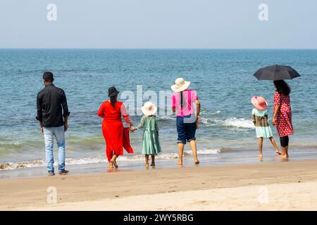 Indien, Goa, Anjuna, Ozran Beach (Little Vagator Beach), Stockfoto