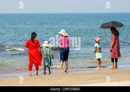 Indien, Goa, Anjuna, Ozran Beach (Little Vagator Beach), Stockfoto