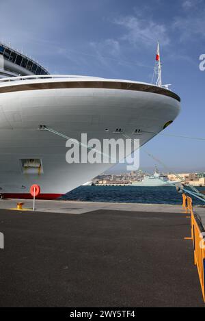 P&O Kreuzfahrtschiff Ventura liegt in Puerto de la Luz, Las Palmas. Stockfoto