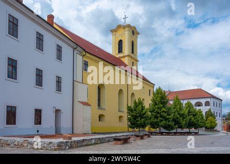 Hof der Festung Oradea in Rumänien Stockfoto