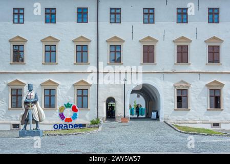 Hof der Festung Oradea in Rumänien Stockfoto