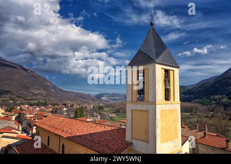 Villetta Barrea in den Abruzzen Italien Stockfoto