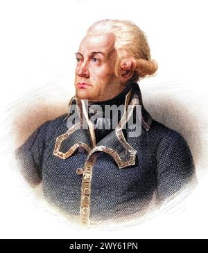 Charles-Francois du Perier du Mouriez, genannt Dumouriez geb. 25. oder 27. Januar 1739 in Cambrai, am. 14. März 1823 in Turville Park bei Henley-on- Stockfoto