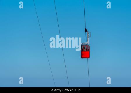 Seilbahn über die Transfagarasan Straße in Rumänien Stockfoto