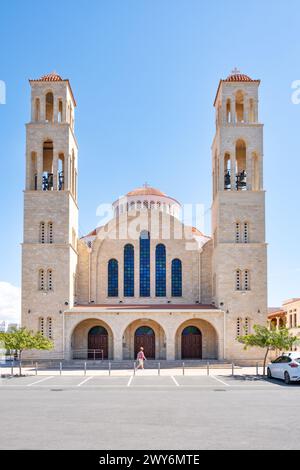 Die Agioi Anargyroi Kirche befindet sich in Paphos, Zypern. Das Kloster soll von der Kirche, den Heiligen Cosmas und Damianos gegründet worden sein. Stockfoto