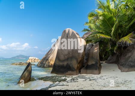 Anse Source d ' Argent, La Digue, Seychellen Stockfoto