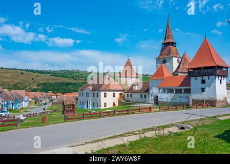 Befestigte Kirche im rumänischen Dorf Archita Stockfoto