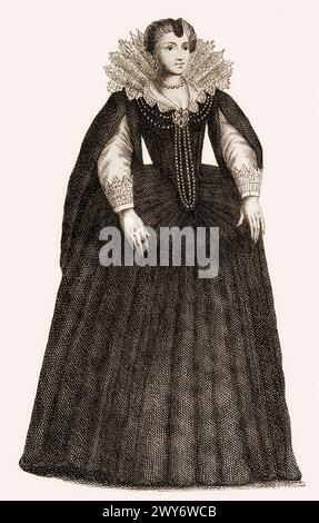 Marie de' Medici, 1575 – 1642, Königin von Frankreich als zweite Frau von König Heinrich IV. Von Frankreich Stockfoto