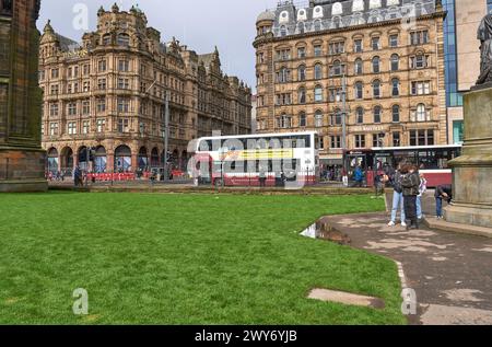 Touristen in Edinburgh, Schottland, Großbritannien Stockfoto