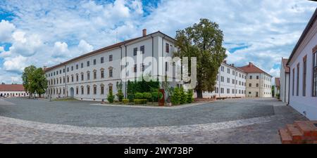 Hof der Festung Oradea in Rumänien Stockfoto