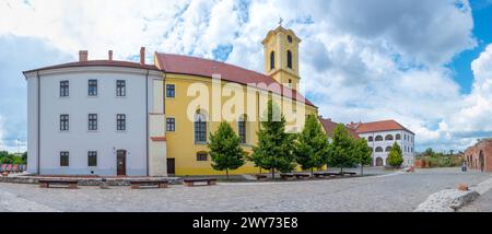 Hof der Festung Oradea in Rumänien Stockfoto