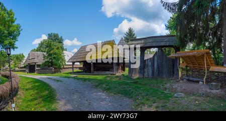 Maramures Village Museum in Sighetu Marmatiei in Rumänien Stockfoto