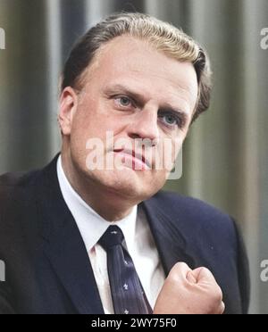 BILLY GRAHAM (1918–2018) US-amerikanischer Evangelist im Jahr 1966 Stockfoto