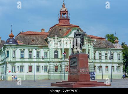 Rathaus in der serbischen Stadt Zrenjanin Stockfoto