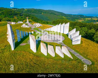 Kadinjaca-Gedenkkomplex in Serbien Stockfoto