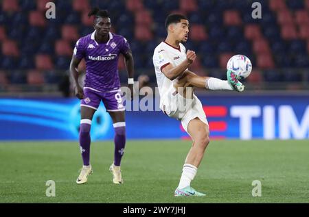 Bologna, Italien. April 2024. Torino's Come Bianay Balcot während des Finales der italienischen Fußballmeisterschaft Primavera Tim Cup 2023/2024 zwischen Fiorentina Primavera und Torino Primavera im Stadion Renato Dall'Ara, Bologna, Norditalien, Donnerstag, 01. April, 2024. Sport - Fußball - (Foto Michele Nucci Credit: LaPresse/Alamy Live News Stockfoto