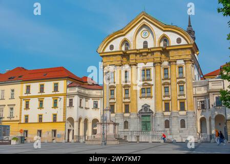 Kongresni trg Platz in Ljubljana, Slowenien Stockfoto